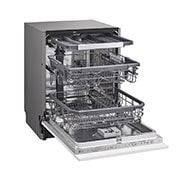 LG Lavavajillas Integrable, LG QuadWash™ Steam, B con lavado a vapor y tercera bandeja , DB365TXS