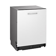 LG Lavavajillas Integrable, LG QuadWash™ Steam, B con lavado a vapor y tercera bandeja , DB365TXS