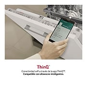 LG Lavavajillas Integrable, LG QuadWash™ Steam, B con lavado a vapor y tercera bandeja , DB365TXS