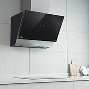 LG Campana extractora inclinada Cristal 60 cm - 630 ㎥/h Clase C, HCEZ2428B
