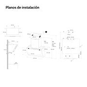 LG Campana extractora inclinada Cristal 60 cm - 630 ㎥/h Clase C, HCEZ2428B