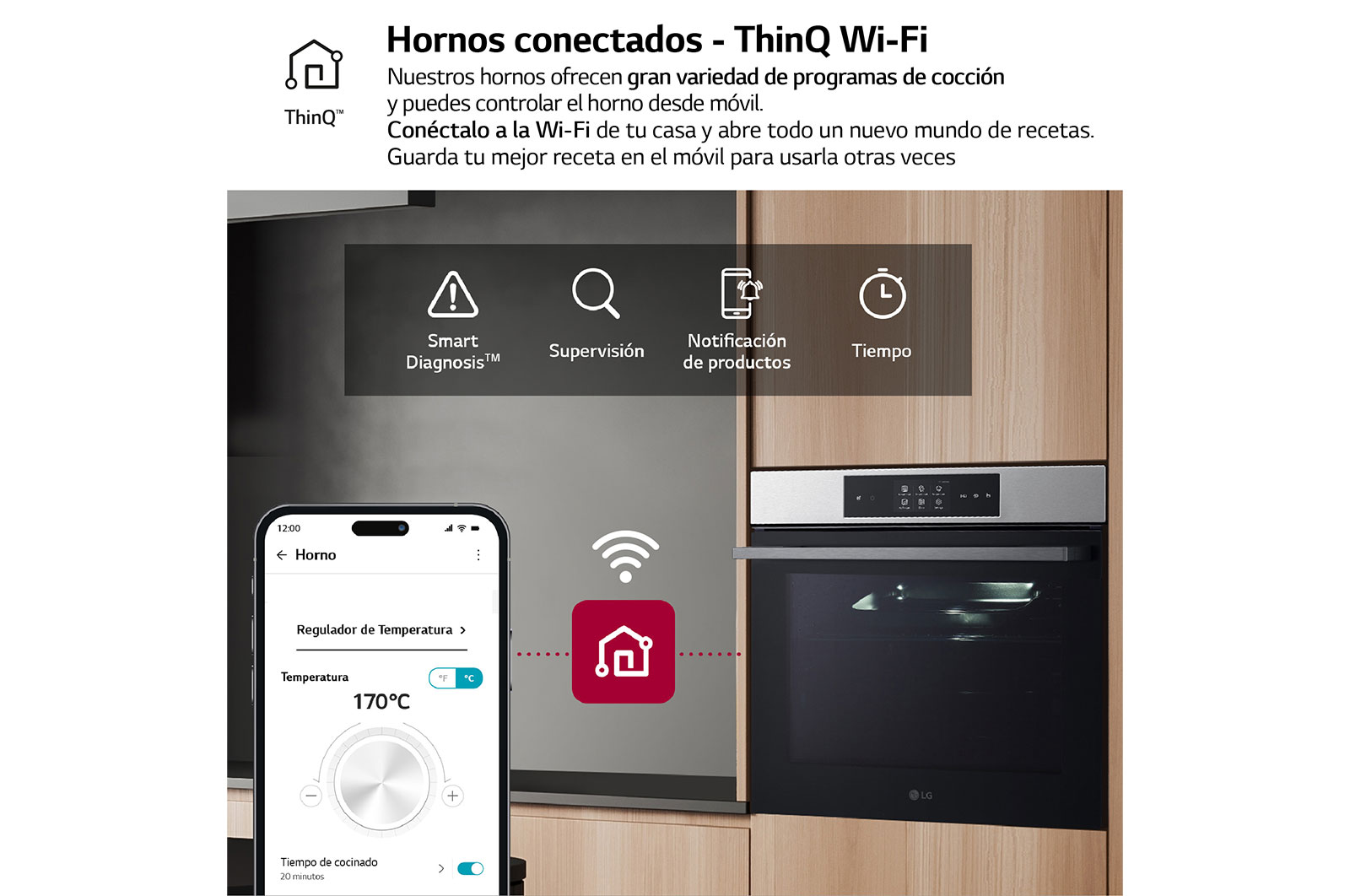 LG Horno Pirolítico Instaview Vapor 76L A++ con sistema de limpieza Blue EasyClean, acero inoxidable, WS9D7651WS