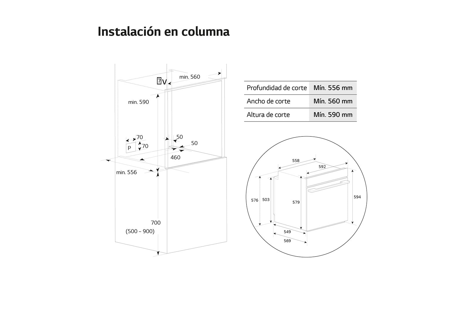 LG Horno Pirolítico Instaview Vapor 76L A++ con sistema de limpieza Blue EasyClean, acero inoxidable, WS9D7651WS