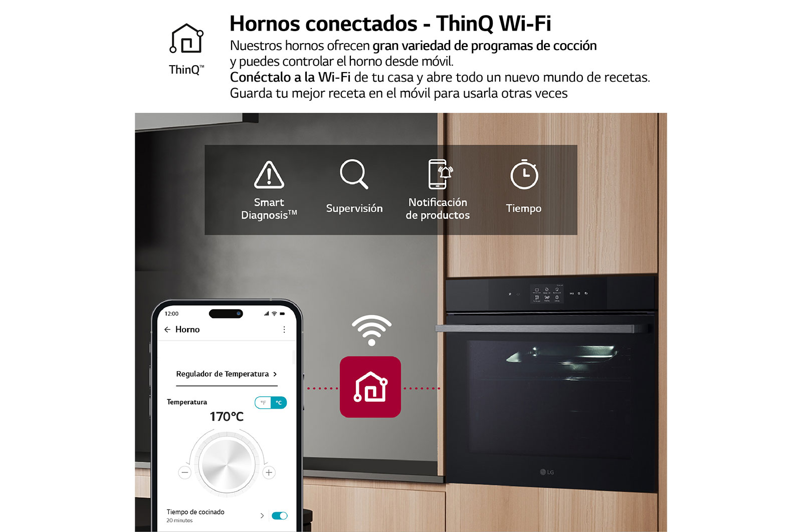 LG Horno Instaview Vapor 100% 76L A++ con sistema de limpieza Blue EasyClean, cristal negro mate, WS9D7672WM