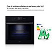 LG Horno Instaview Vapor 100% 76L A++ con sistema de limpieza Blue EasyClean, cristal negro mate, WS9D7672WM