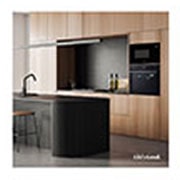 LG Horno Instaview Vapor 100% 76L A++ con sistema de limpieza Blue EasyClean, cristal negro mate, WS9D7672WM