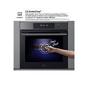 LG Horno Pirolítico Instaview 76L A+ con sistema de limpieza Blue EasyClean, acero negro, WSED7612B