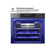 LG Horno Pirolítico Instaview 76L A+ con sistema de limpieza Blue EasyClean, acero negro, WSED7612B