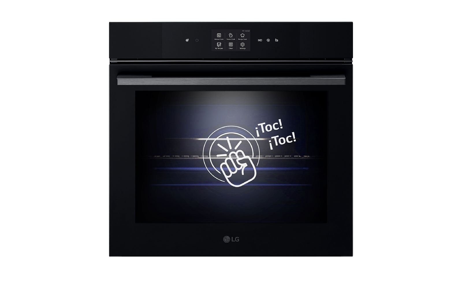 LG Horno  Instaview Vapor 100% 76L A++ con sistema de limpieza Blue EasyClean, cristal negro mate, WSED7666M