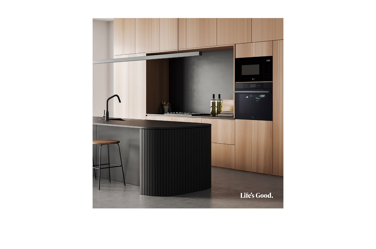 LG Horno  Instaview Vapor 100% 76L A++ con sistema de limpieza Blue EasyClean, cristal negro mate, WSED7666M