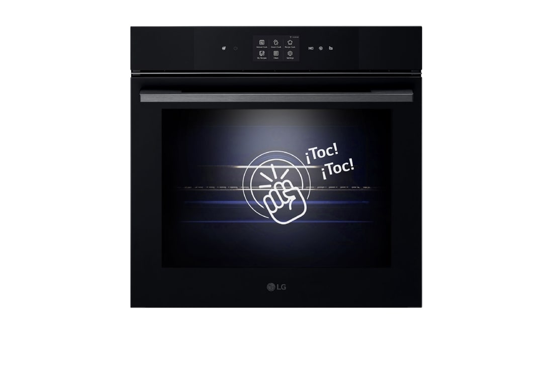 LG Horno  Instaview Vapor 100% 76L A++ con sistema de limpieza Blue EasyClean, cristal negro mate, WSED7666M