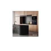 LG Horno  Instaview Vapor 100% 76L A++ con sistema de limpieza Blue EasyClean, cristal negro mate, WSED7666M