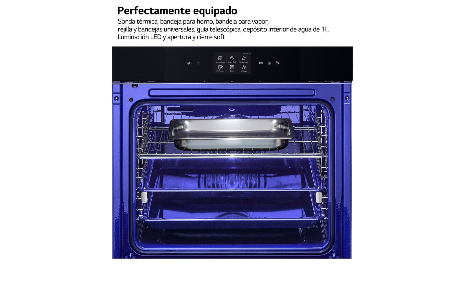 LG Outlet Horno LG Instaview 76 litros A++ Freidora de Aire, WSED7667M.OUTLET