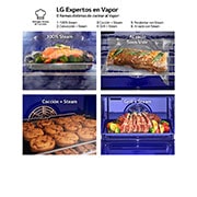 LG Outlet Horno LG Instaview 76 litros A++ Freidora de Aire, WSED7667M.OUTLET