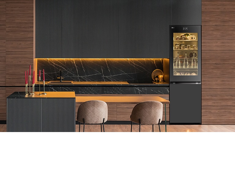 High-quality black-toned kitchen image.