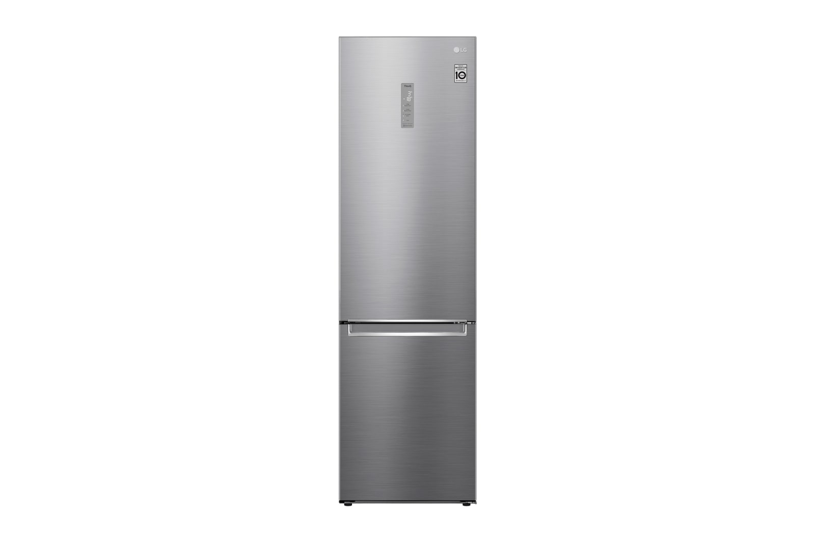 LG Frigorífico Combi Door Cooling⁺, 2m, Clasificación C, capacidad de 419l, Inox antihuellas, serie 600, GBB62PZ5CN1