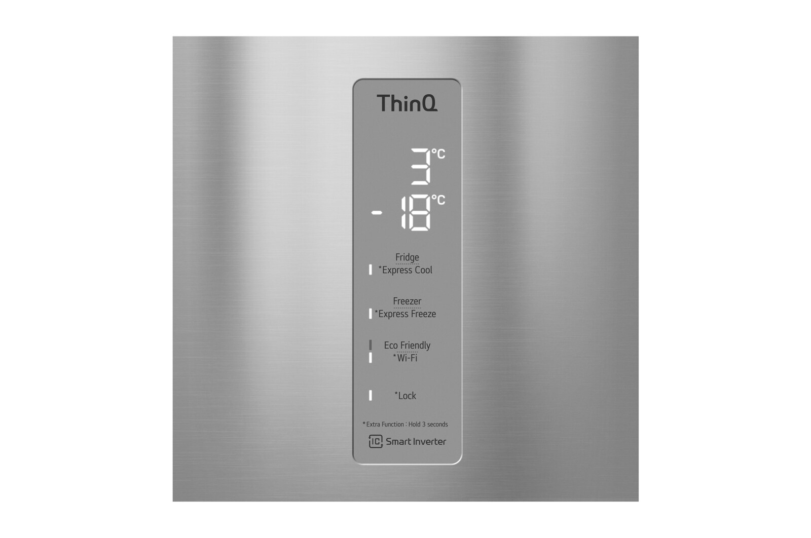 LG Frigorífico Combi Door Cooling⁺, 2m, Clasificación C, capacidad de 419l, Inox antihuellas, serie 600, GBB62PZ5CN1