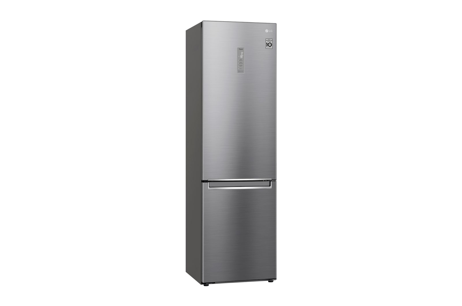 LG Frigorífico Combi Door Cooling⁺, 2m, Clasificación C, capacidad de 419l, Inox antihuellas, serie 600, GBB62PZ5CN1