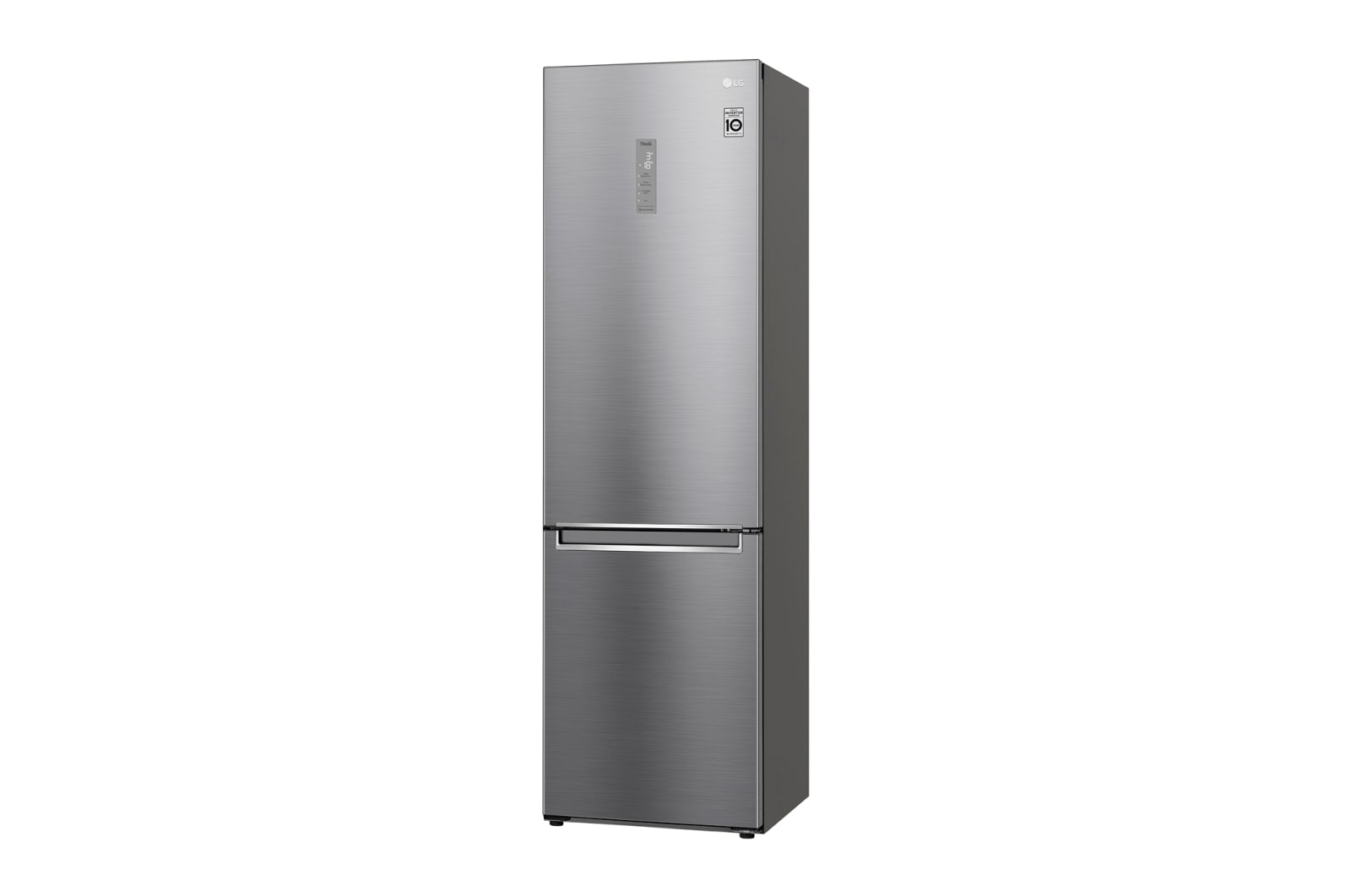 LG Frigorífico Combi Door Cooling⁺, 2m, Clasificación C, capacidad de 419l, Inox antihuellas, serie 600, GBB62PZ5CN1