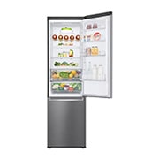 LG Frigorífico Combi Door Cooling⁺, 2m, Clasificación C, capacidad de 419l, Inox antihuellas, serie 600, GBB62PZ5CN1