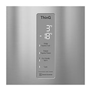 LG Frigorífico Combi Door Cooling⁺, 2m, Clasificación C, capacidad de 419l, Inox antihuellas, serie 600, GBB62PZ5CN1