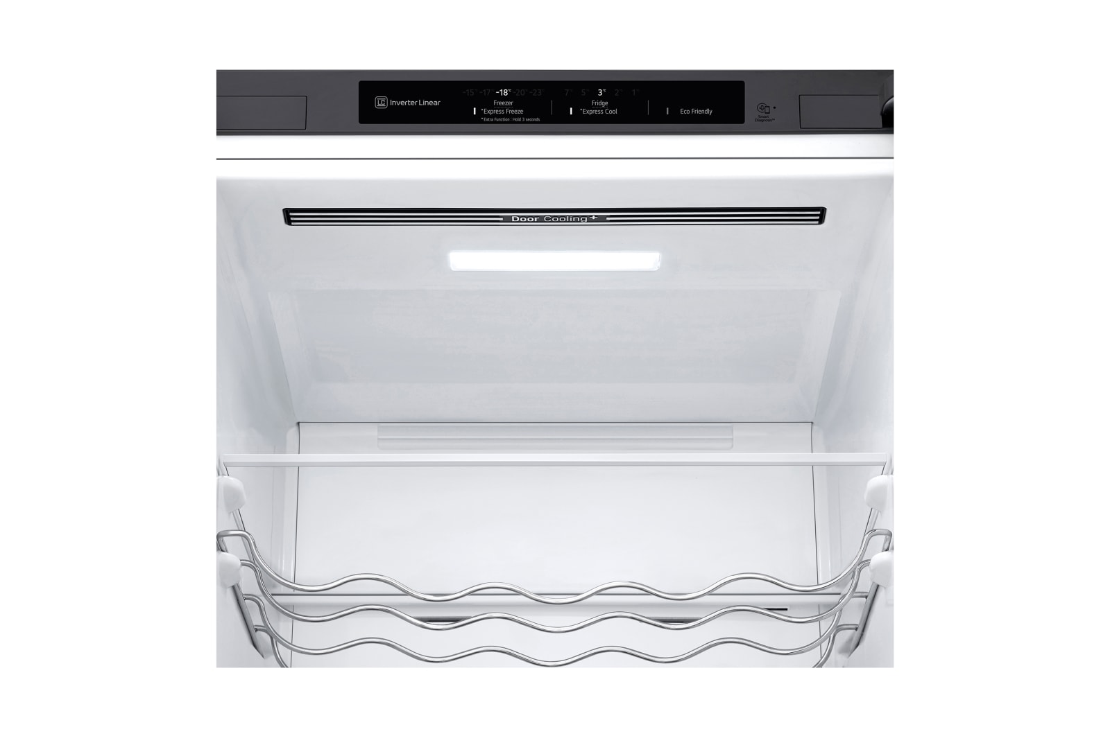 LG Frigorífico Combi 2m, Clasificación C, capacidad de 419l, Inox antihuellas, Serie 600, GBB62PZGCC1