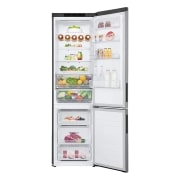 LG Frigorífico Combi 2m, Clasificación C, capacidad de 419l, Inox antihuellas, Serie 600, GBB62PZGCC1
