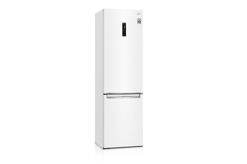 LG Frigorífico Combi 2m, Clasificación D, capacidad de 419l, Blanco, Serie 600, GBB62SWFGN
