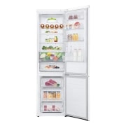 LG Frigorífico Combi 2m, Clasificación D, capacidad de 419l, Blanco, Serie 600, GBB62SWFGN