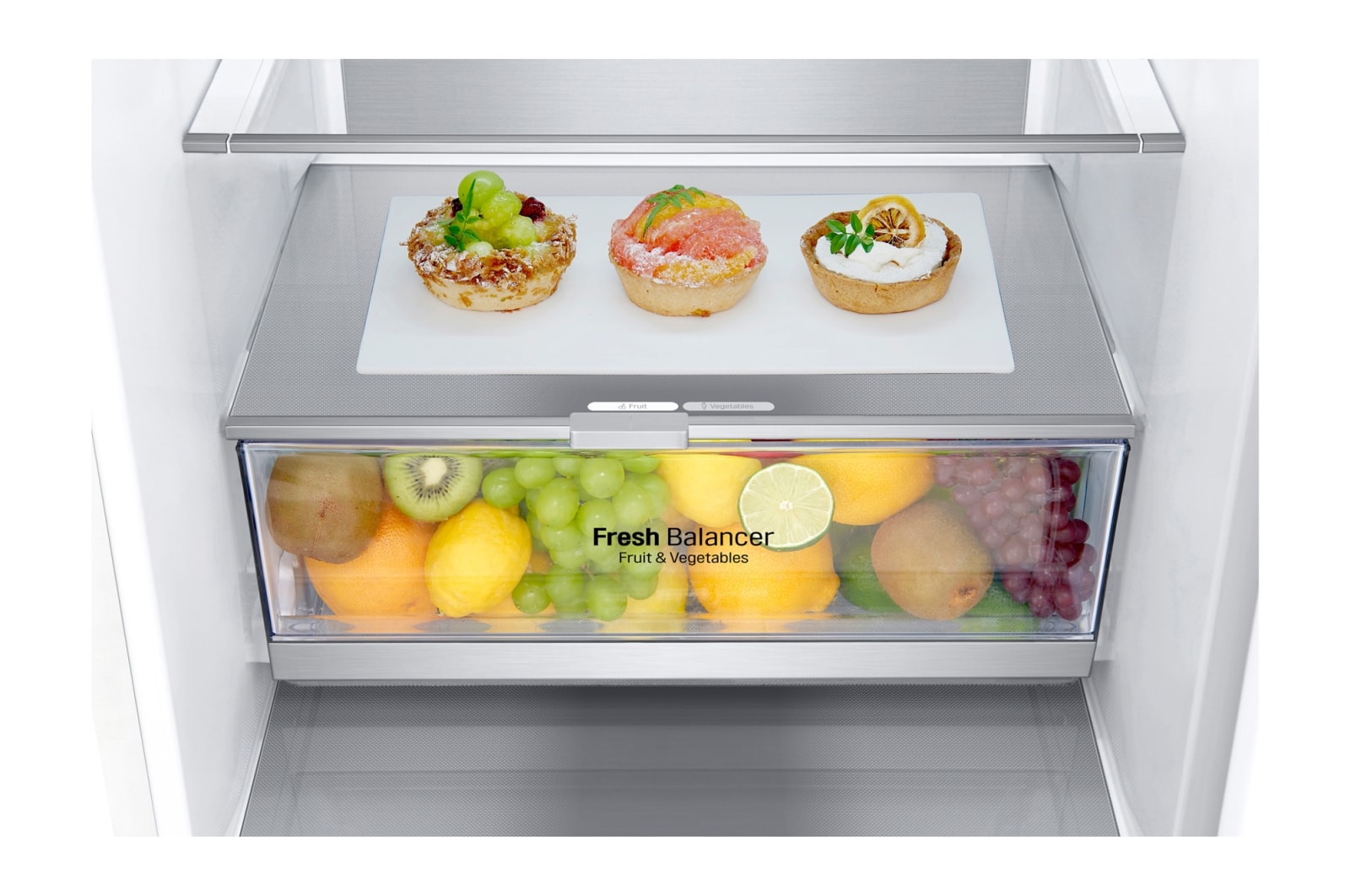 LG Frigorífico Combi Door Cooling+, 2m, Clasificación C, capacidad de 419l, blanco, serie 700 , GBB72SWVCN1