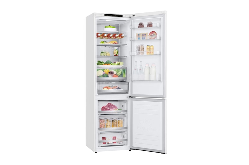 LG Frigorífico Combi Door Cooling+, 2m, Clasificación C, capacidad de 419l, blanco, serie 700 , GBB72SWVCN1