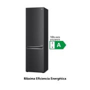 LG Frigorífico Combi 2m, Clasificación un 10% más eficiente que A, 419l, Acero Premium Antihuellas, serie Centum, GBB92MCB1P