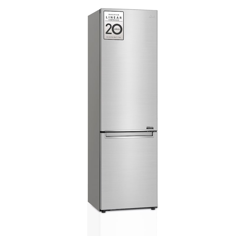 LG Frigorífico Combi 2m, Clasificación A, capacidad de 419l, Acero Premium Antihuellas, serie Centum, GBB92STBAP