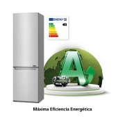 LG Frigorífico Combi 2m, Clasificación A, capacidad de 419l, Acero Premium Antihuellas, serie Centum, GBB92STBAP