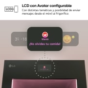 LG Frigorífico Combi Instaview  Door Cooling+, 1,86 m, Clasificación C, capacidad de 352 l,  Acero negro grafito, GBG7190CEV