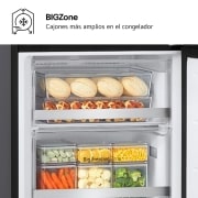 LG Frigorífico combi Instaview con MoodUP Door Cooling+, 1,86 m, Clasificación D, capacidad de 352 l,  Multicolor, GBG719MDNN