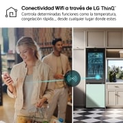 LG Frigorífico combi Instaview con MoodUP Door Cooling+, 1,86 m, Clasificación D, capacidad de 352 l,  Multicolor, GBG719MDNN