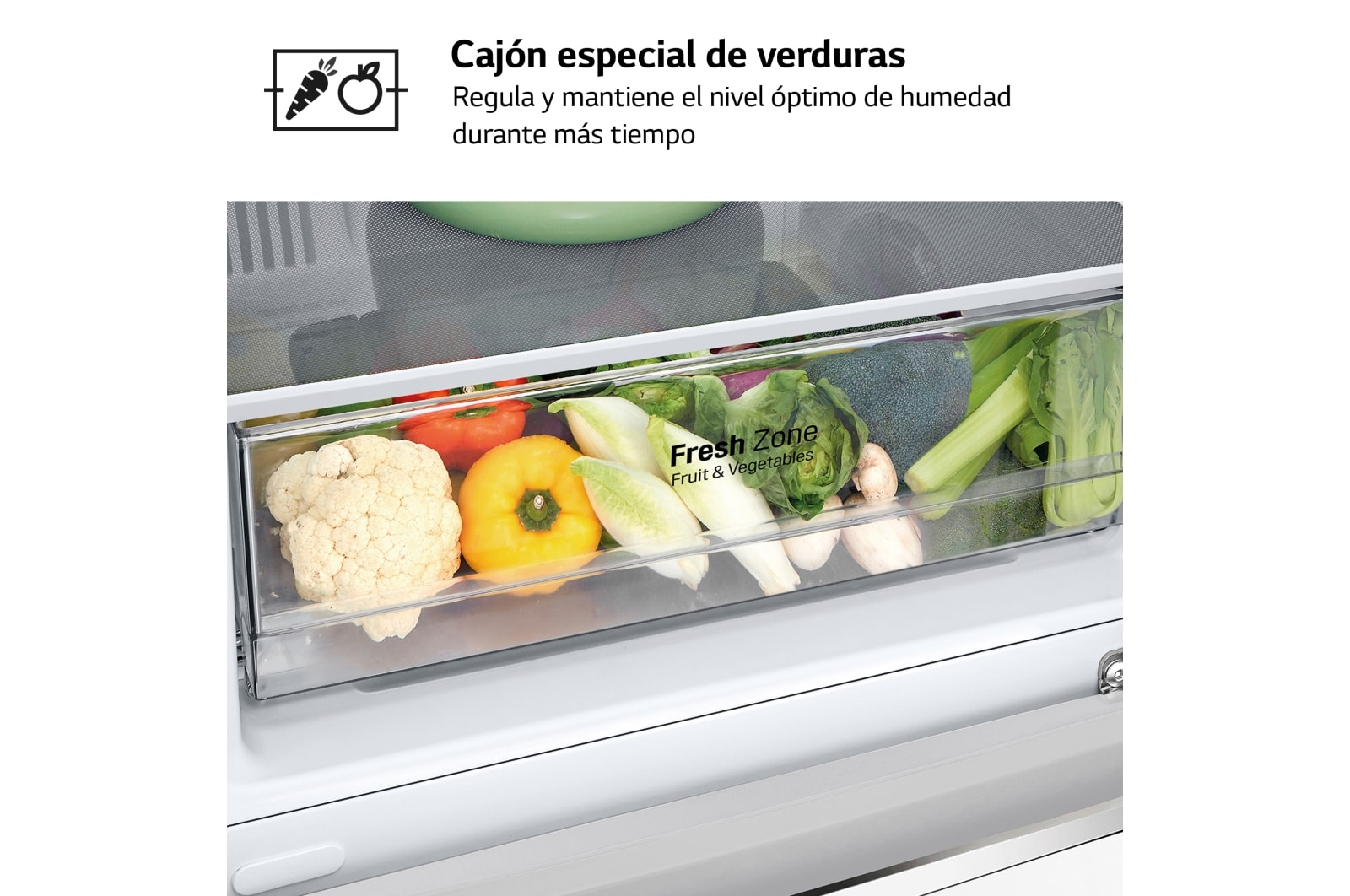 LG Frigorífico Combi LG GBP31SWLZN, 1,86m, E, capacidad de 374l, Blanco, serie 3, GBP31SWLZN