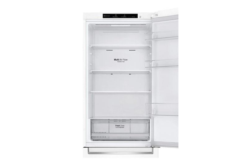 LG Frigorífico Combi LG GBP31SWLZN, 1,86m, E, capacidad de 374l, Blanco, serie 3, GBP31SWLZN