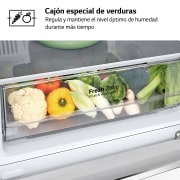 LG Frigorífico Combi LG GBP31SWLZN, 1,86m, E, capacidad de 374l, Blanco, serie 3, GBP31SWLZN