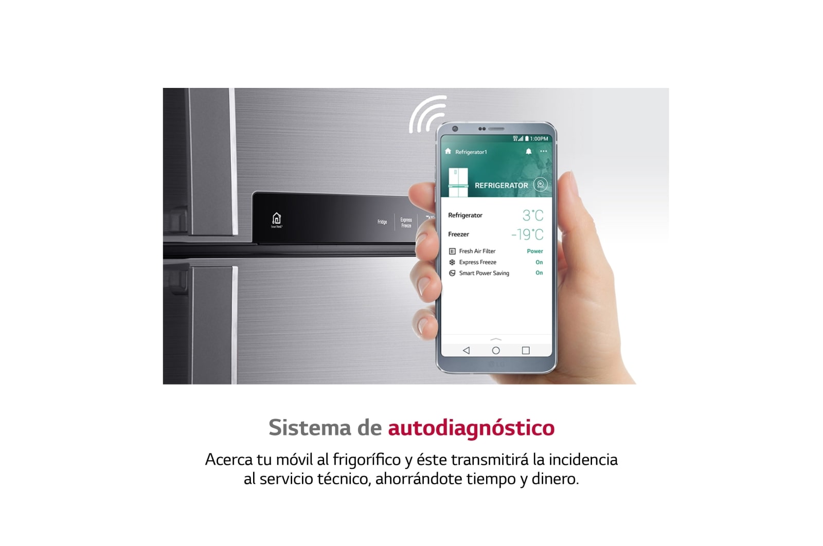 LG Frigorífico Combi DoorCooling+™ 1,86m, Clasificación D, capacidad de 374l, Blanco, serie P-600, GBP61SWPGN