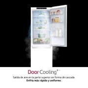 LG Frigorífico Combi DoorCooling+™ 1,86m, Clasificación D, capacidad de 374l, Blanco, serie P-600, GBP61SWPGN