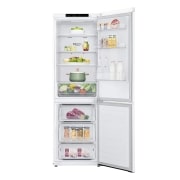 LG Frigorífico Combi DoorCooling+™ 1,86m, Clasificación D, capacidad de 374l, Blanco, serie P-600, GBP61SWPGN