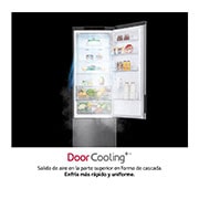 LG Frigorífico Combi  Door Cooling+, 2m, Clasificación A, capacidad de 419l, Inox antihuellas , serie P-600, GBP62PZNAC