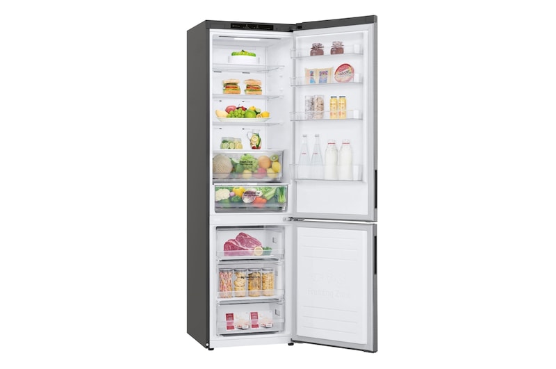 LG Frigorífico Combi 2m, Clasificación B, capacidad de 419l, Inox grafito antihuellas, Serie P-600 , GBP62PZNBC