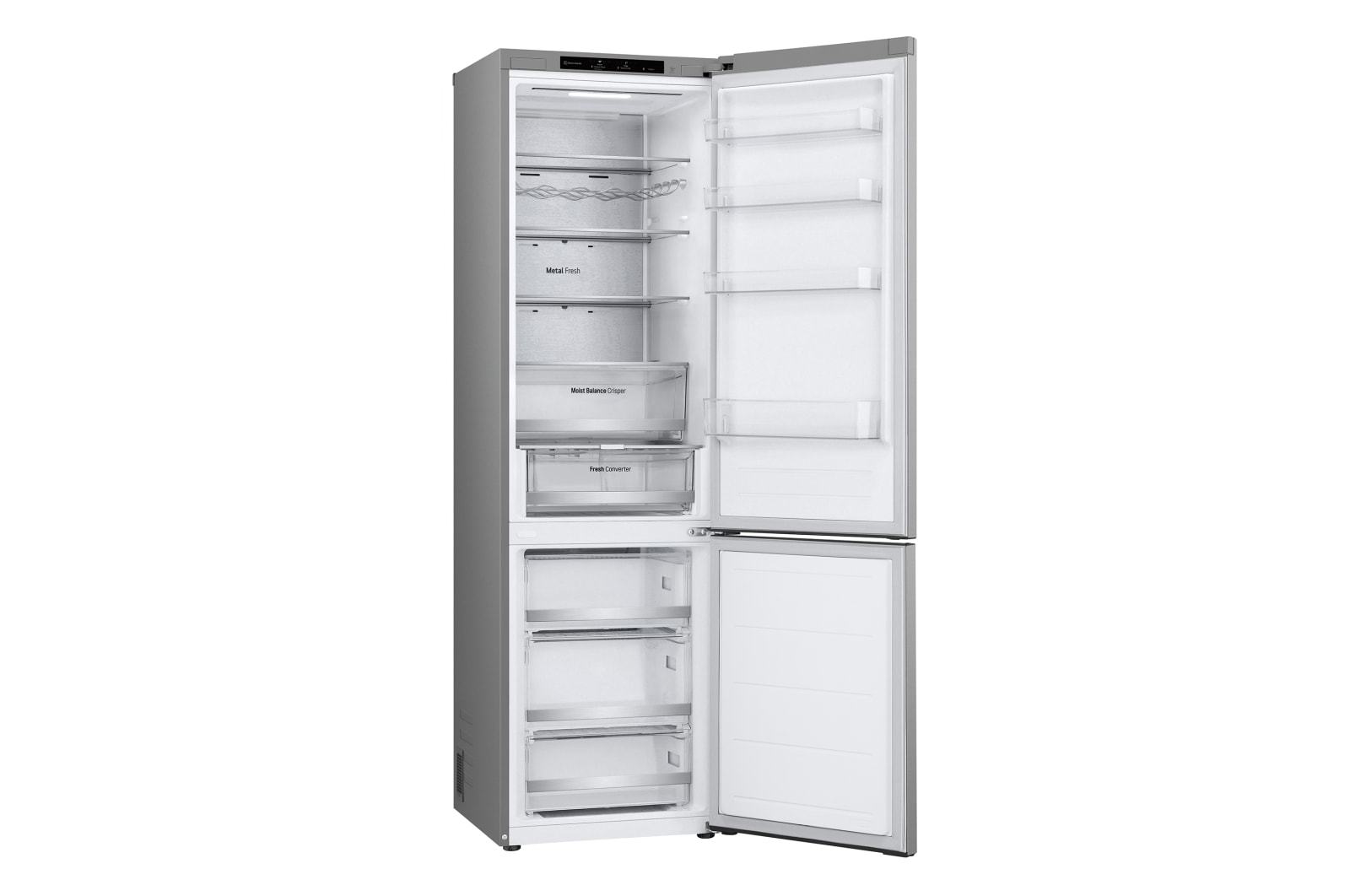 LG Outlet Frigorífico Combi Door Cooling+, 2,03m, Clasificación C, capacidad de 419l, inox antihuellas. Serie 500, GBV5240CPY.OUTLET