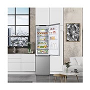 LG Frigorífico Combi Door Cooling+, 2m, Clasificación D, capacidad de 419l, Inox Antihuellas, Serie 500, GBV5240DPY