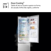 LG Frigorífico Combi  Door Cooling+,  2m, Clasificación C, capacidad de 419l, acero texturizado   antihuellas, serie 700, GBV7280CMB
