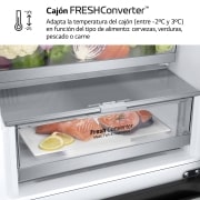 LG Frigorífico Combi  Door Cooling+,  2m, Clasificación C, capacidad de 419l, acero texturizado   antihuellas, serie 700, GBV7280CMB