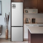LG Frigorífico Combi  Door Cooling+,  2m, Clasificación C, capacidad de 419l, acero texturizado   antihuellas, serie 700, GBV7280CMB